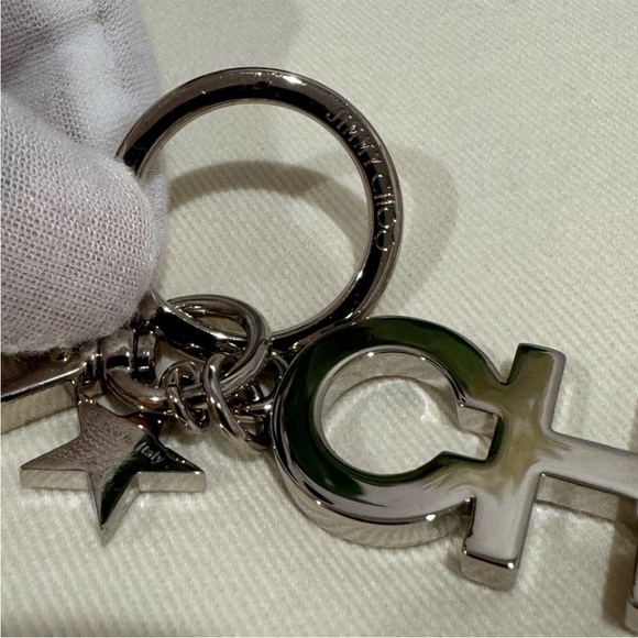 BUNDLE OF 2 - Jimmy Choo Card Holder & Bag Charm Key Chain - Picture 8 of 15